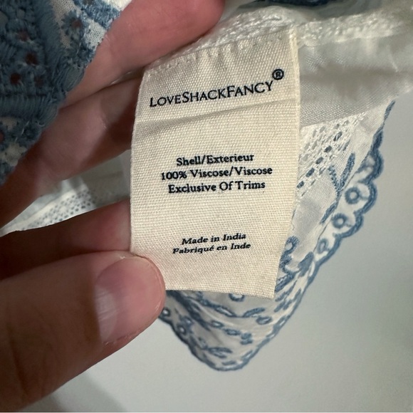 NWT LoveShackFancy‎ Breccan Tank in Ivory Shores Size Small - Picture 8 of 9